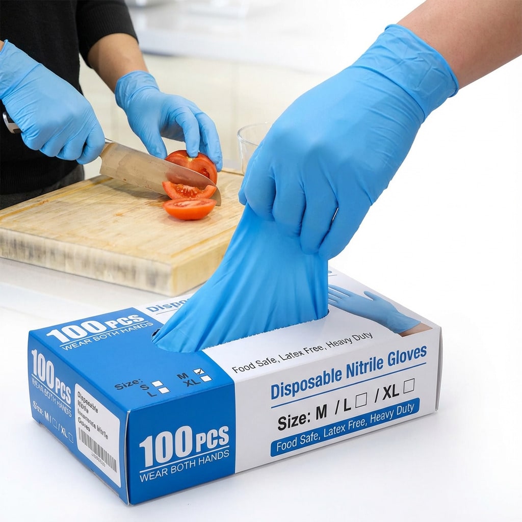 100pcs Heavy Duty Nitrile Disp - đánh giá và giá Rubber Glove Cleaning