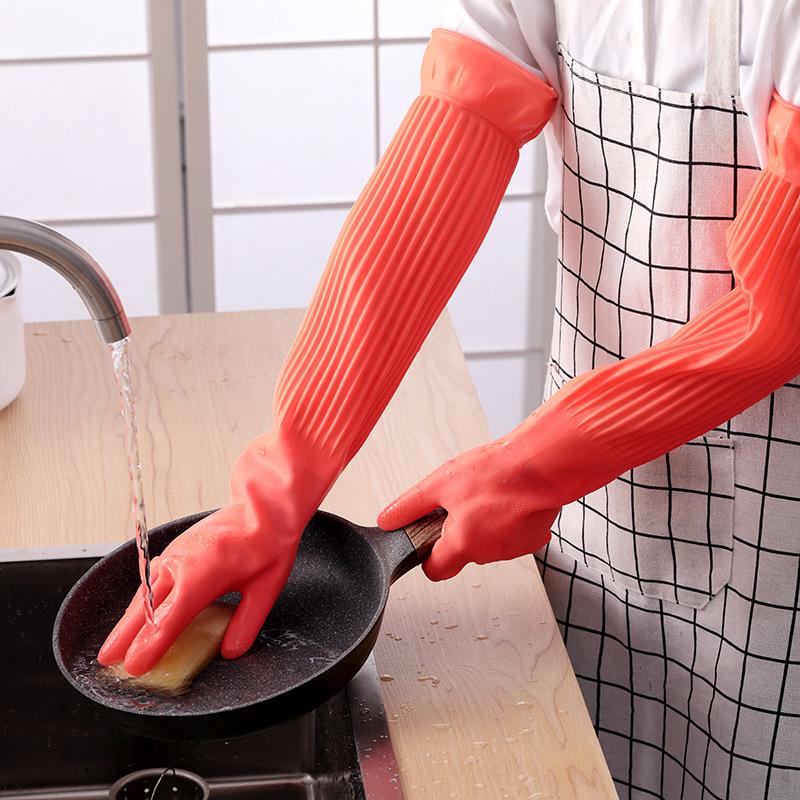 Long Reusable Rubber Dishwashi - đánh giá và giá Dish Glove Rubber