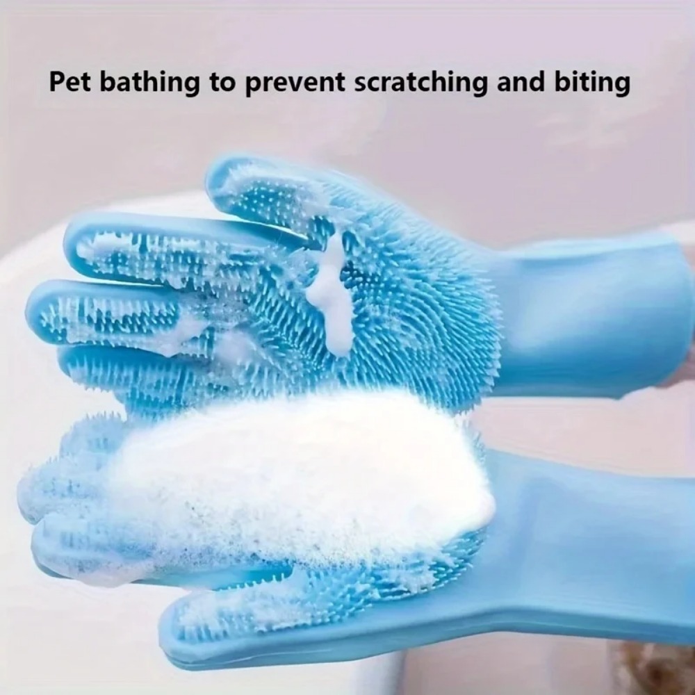 Silicone Pet Grooming Gloves,  - đánh giá và giá Rubber Glove Cleaning