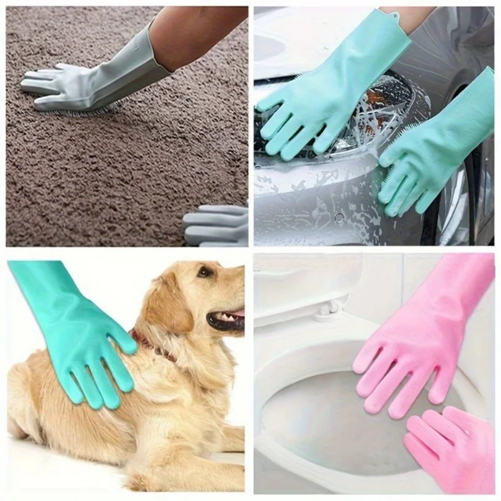 Silicone Pet Grooming Gloves,  - đánh giá và giá Rubber Glove Cleaning