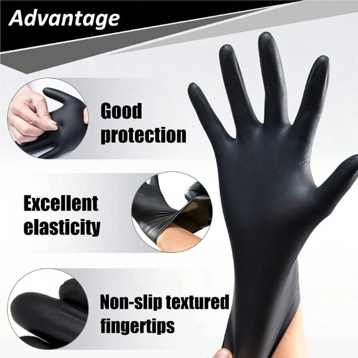 Lanke Black Disposable Nitrile - đánh giá và giá Rubber Glove Cleaning